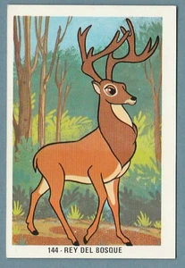 1970s Spain Spanish Walt Disney Trade Card #144 Great Prince Of The Forest Bambi - Bild 1 von 1