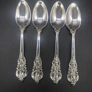 Vintage Godinger Barock Silber Teller Besteck Teelöffel 6,15" Zoll 4er Set - Bild 1 von 6