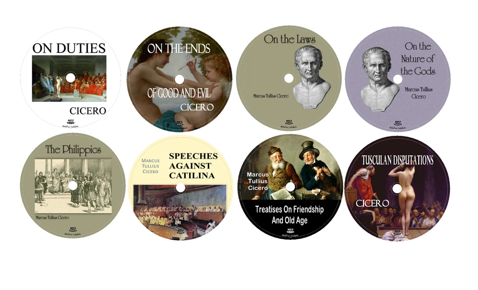 The Collected Works of Cicero 8 Philosophy Audiobooks in 8 MP3 Audio CDs Foto 1 de 1