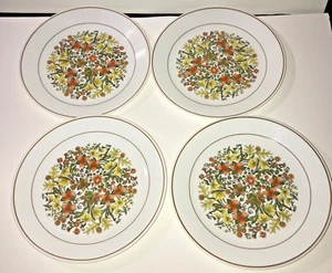 Corelle Indian Summer Floral 10” Dinner Plates Corning Set of 4 Vintage 1970’s - Picture 1 of 3