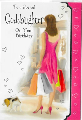 HEARTSTRINGS Special Goddaughter Happy Birthday Card