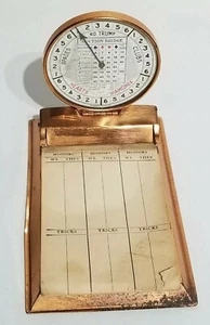 Seltene Vintage Kupfer Auktion Brücke Scorekeeper - Bild 1 von 12