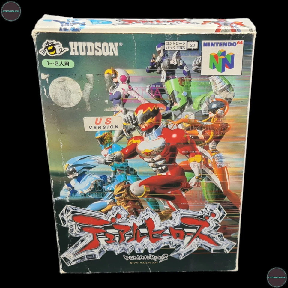 Dual Heroes Nintendo N64 Spiel NTSC-J Japan OVP Hudson 1997 - Bild 1 von 4