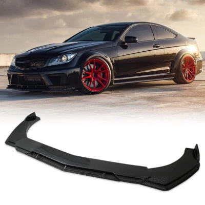 Front Bumper Lip Spoiler Splitter Chin Body Kit Carbon Fiber For Mercedes Benz - Image 1 of 4