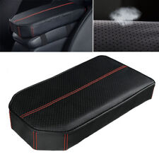 Memory Foam Car Truck Center Armrest Heighten Pad Cushion Elbow Rest Black + Red