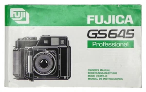 Fujica GS645 Professional Instruction Book Manual  - Picture 1 of 2