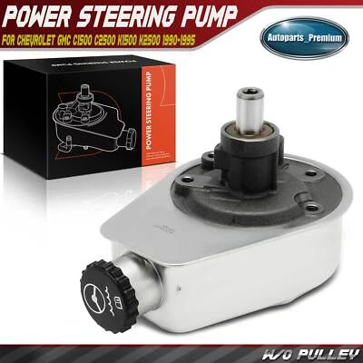 Power Steering Pump w/ Reservoir for Chevrolet C1500 C2500 K1500 K2500 1990-1995 - Image 1 of 4