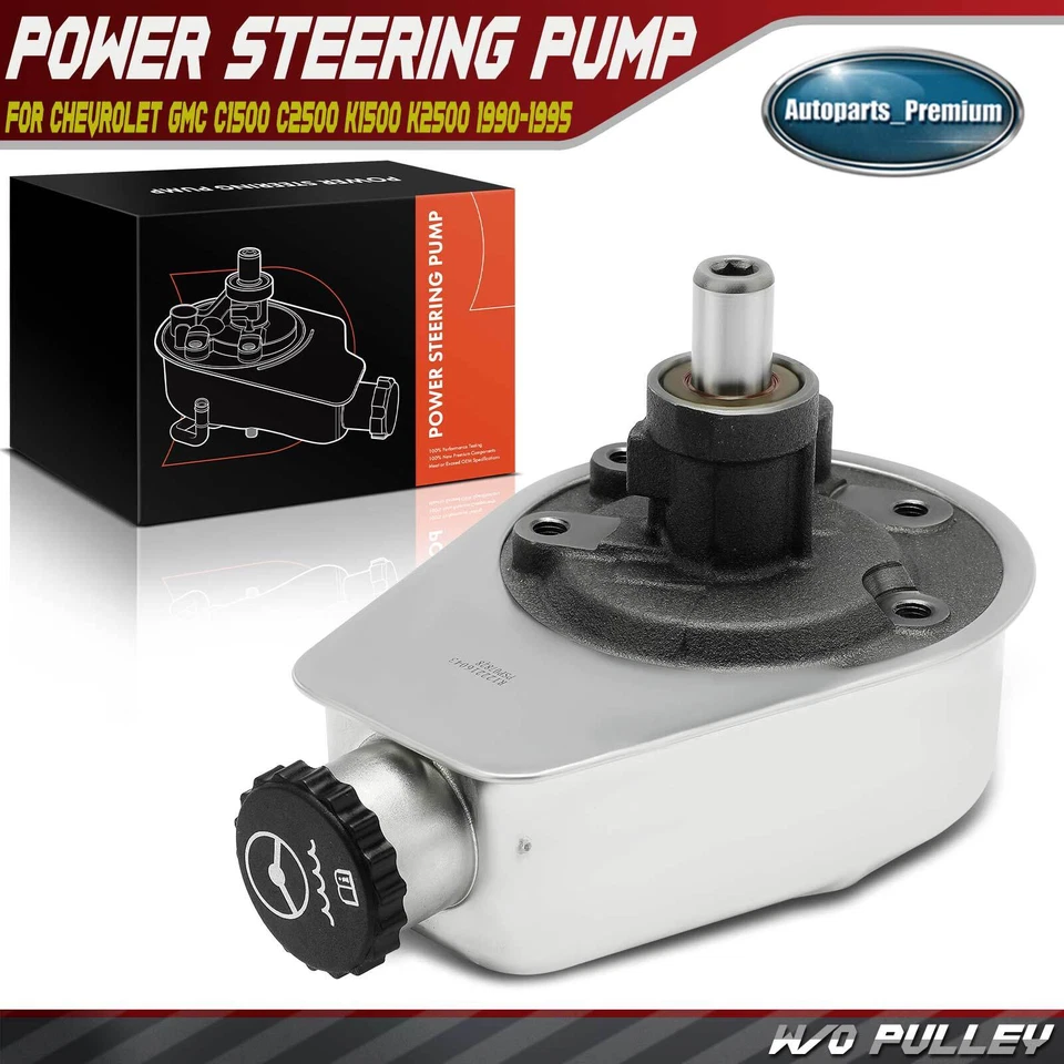Power Steering Pump w/ Reservoir for Chevrolet C1500 C2500 K1500 K2500 1990-1995 - Image 1 of 4