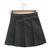 Fille école jupe Quatre Boutons Enfants Uniforme Élastique Taille 2-16 Ans Bleu Marine Gris Noir Fille école jupe Quatre Boutons Enfants Uniforme Élastique Taille 2-16 Ans Bleu Marine Gris Noir
