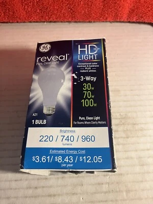 Light Bulb with Medium Base, A21  3-way. 30-100w. DWK - Image 1 of 4