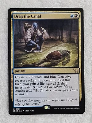 MTG Drag the Canal #199 Murders at Karlov Manor Magic Card Rare NM - Image 1 of 4