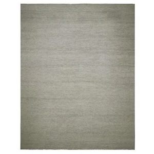 14'x18'1" Eider White Modern Grass Design Hand Knotted XL Oriental Rug R79980 - Picture 1 of 11