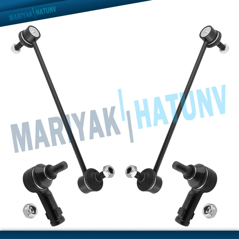 Front Outer Tie Rods + Sway Bars For 2008-2019 Mitsubishi Lancer Outlander Sport - Image 1 of 4