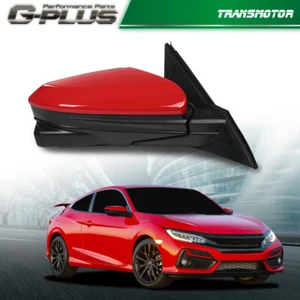Fit For Honda Civic 2016-20 Sedan Red Passenger Side Mirror Power Heated Camera - Picture 1 of 13