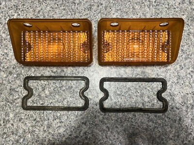 1970 Chevelle Amber Parking Directional Lenses #5962107 OEM Pair - Image 1 of 3