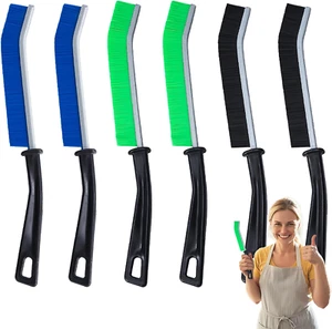 6-Pack Hard Bristle Crevice Cleaning Brush, Best Tool for Cleaning Grout, Gaps, - Picture 1 of 12