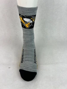 Pittsburgh Penguins Band Gray Socks Large (with defect) - Picture 1 of 2