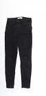 Zara Womens Black Cotton Skinny Jeans Size 8 L26 in Regular