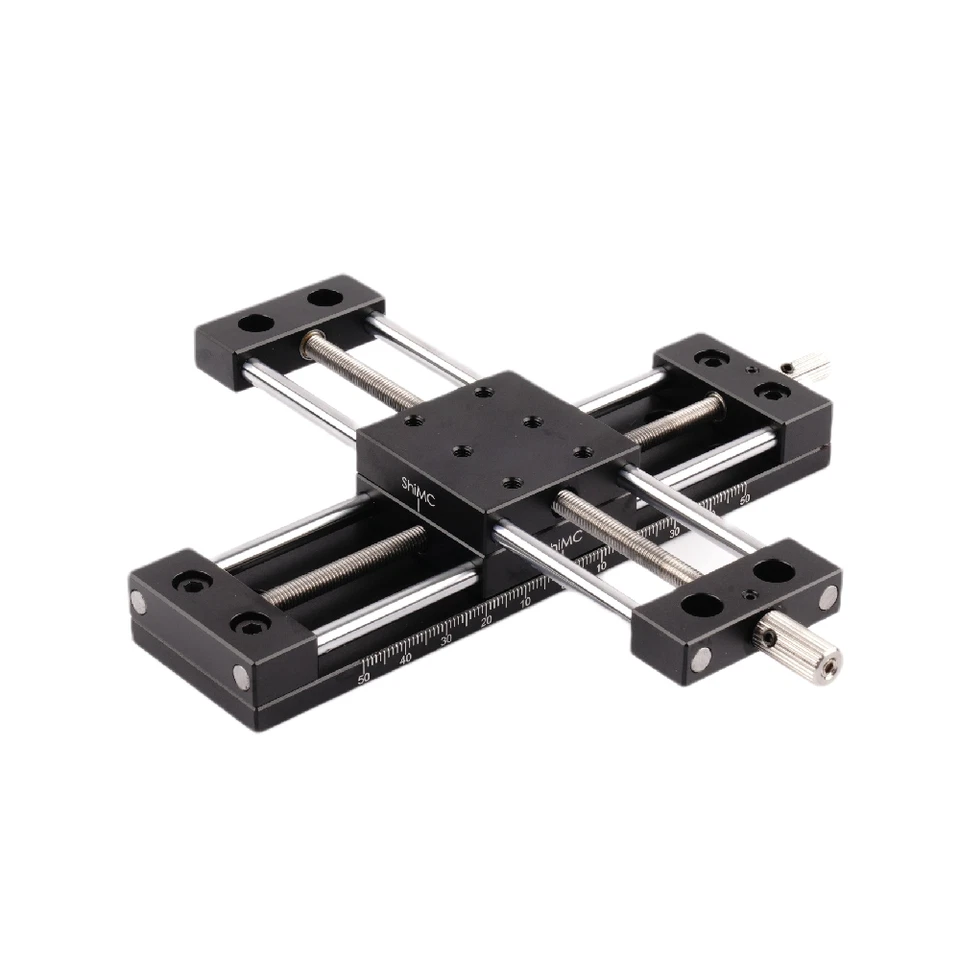 XY Axis Manual Stage Sliding Table Adjust Platform Aluminium Guide 20mm-80mm - image 1 of 4