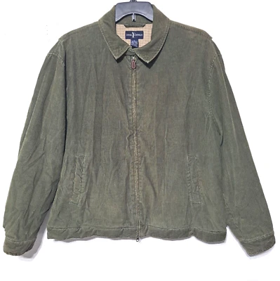 Chaqueta de golf de pana Daniel Cremieux Harrington bolsillos con cremallera completa al aire libre informal Foto 1 de 4