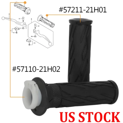 Empuñaduras de manillar y tubo de acelerador para Suzuki Hayabusa GSX R600 R750 V-Strom 650 EE. UU. Foto 1 de 4