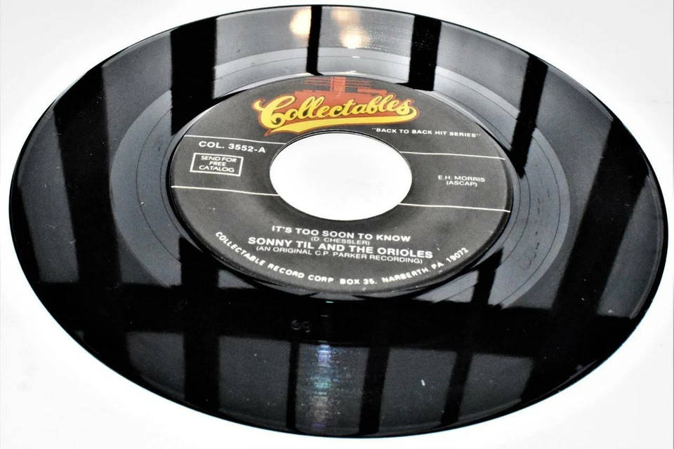 The Orioles It's Too Soon To Know Collectables 3552 R&B Doowop 45rpm Strong VG Foto 1 de 1