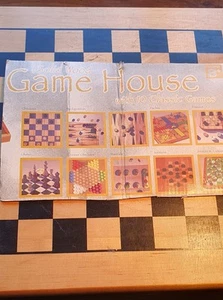 Vintage 1999 Cardinal Massivholz Spielhaus 10 klassische Spiele komplett mit Box - Bild 1 von 12