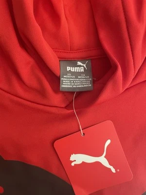 Sudadera con capucha roja Puma Kids Foto 1 de 2