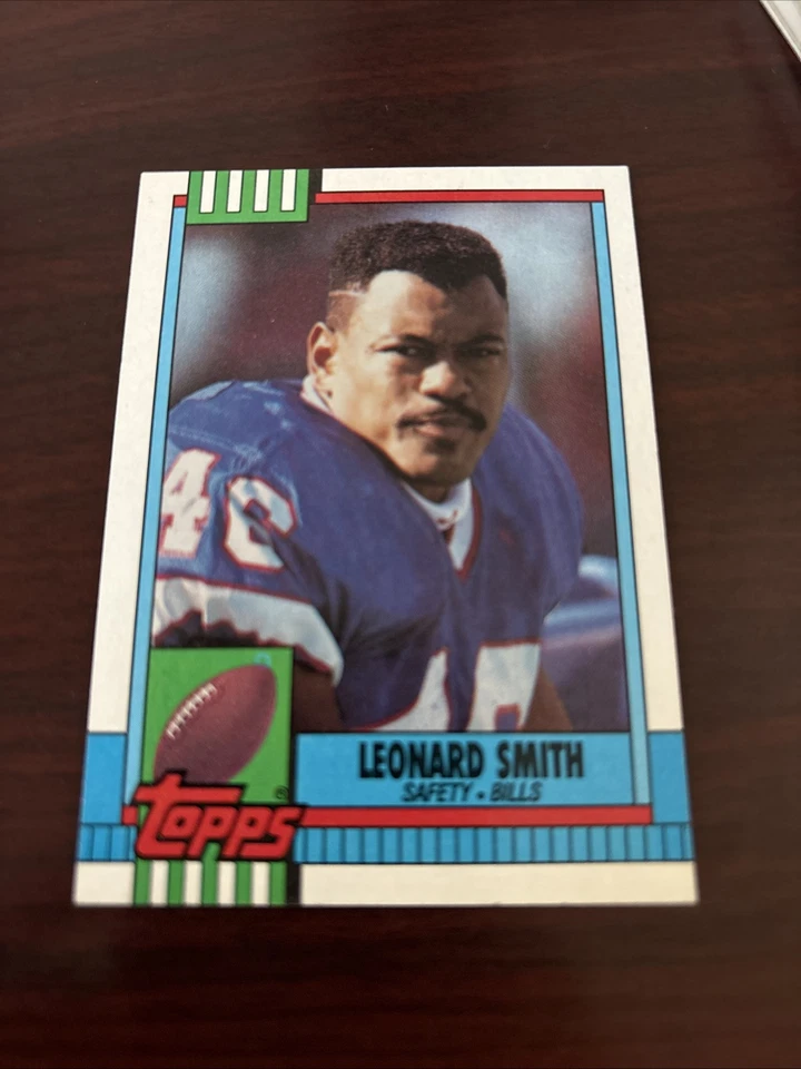 1990 Topps Leonard Smith Buffalo Bills #194 McNeese State University - Image 1 of 1