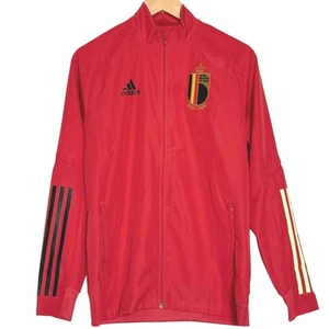 NWT Adidas Belgium Presentation Jacket Juniors Size 13-14 (Large) Glory Red - Picture 1 of 12