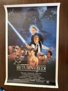 POSTER FILM IL RITORNO DELLO JEDI 27x41 stile B originale un foglio STAR WARS BUONO - Foto 1 di 5