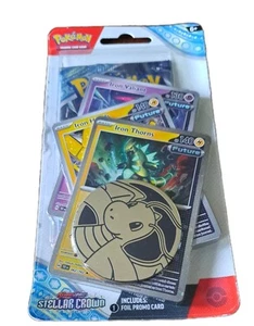 Pokemon Stellar Crown Premium Checklane Blister (Iron Thorns) - B9 - Picture 1 of 2