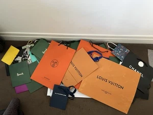 Huge Bundle Of Designer Shopping Paper Gift Bags Mixed Sizes And Brands Used - Picture 1 of 7