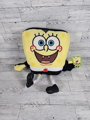 Vintage Vampire SpongeBob SquarePants Plush 13" Halloween Dracula 2002 w/ Tag - Image 1 of 4