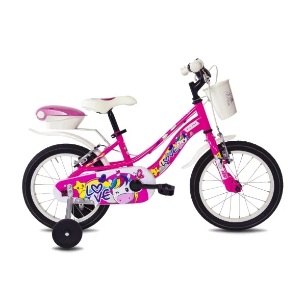 Love 16 Fahrrad City Bimba 16 1v Stahl Fuchsie 3-5 Jahre B40161001 MYLAND - Bild 1 von 1