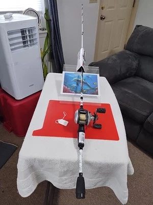 Caña de pescar Baicasting Abu Garcia 5'6" Med 6-12lb y carrete Silver Max Foto 1 de 4