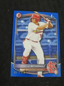 2025 Bowman Blue # BP22 JJ Wetherholt Cardinals /150 - Bild 1 von 2
