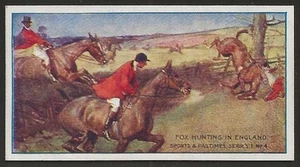 TADDY-SPORTS & PASTIMES 1912-#04- FOX HUNTING IN ENGLAND - Picture 1 of 2