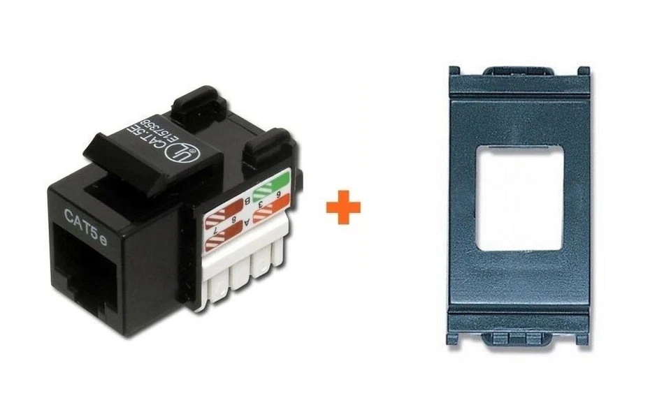 LINK presa rete cat.5e utp rj45 Compatibile Vimar Idea Grigia - Immagine 1 di 1