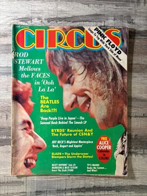 S CIRCUS Rock Magazine JUNE 1973 ROD STEWART, PINK FLOYD, TV SHOW MAUDE, SLADE - Image 1 of 4