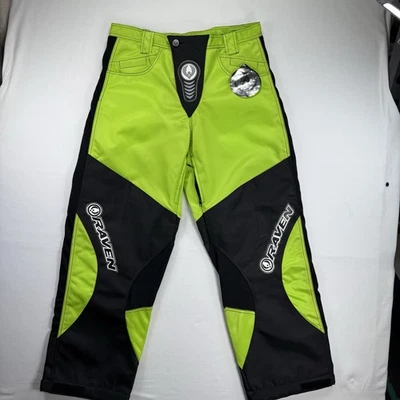 Calça ativa masculina Raven PaintBall verde e preta tamanho 36 - Imagem 1 de 4