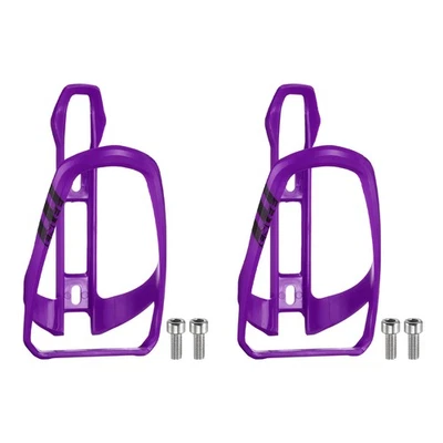 Portabotellas de agua duradero para bicicleta 2 piezas jaula para bicicleta MTB, púrpura Foto 1 de 4