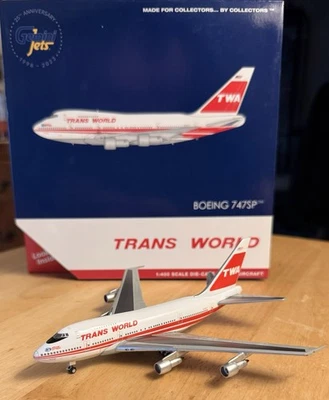 TWA Boeing 747SP-31 N58201 Boston Express 1/400 scale diecast Gemini Jets - Image 1 of 4