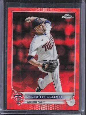 2022 Topps Chrome Update Sapphire #US191 Caleb Thielbar Orange #/25 - Image 1 of 2