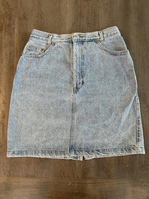 Falda vaquera vintage GAP hecha en Estados Unidos años 90 cintura alta lavado claro falda vaquera 13/14 Foto 1 de 4