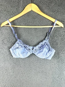 Sujetador Wonderbra 34B vintage con cordones florales sin forro - Imagen 1 de 3