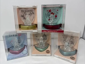 LOTTO 5 statuine in vetro illumina principessa Disney - Sirenetta Bellezza Cenerentola - Foto 1 di 13