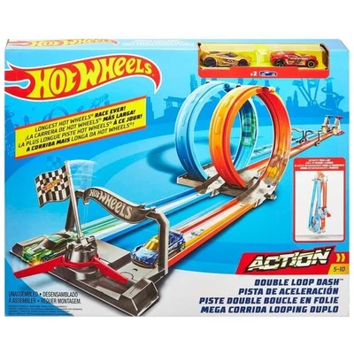 Hot Wheels Bahn Double Loop Dash mit Autos 1:64 - Bild 1 von 4