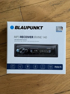 Missing Faceplate New BLAUPUNKT IRVINE 140 Single DIN MP3 Car Stereo Bluetooth - Image 1 of 3