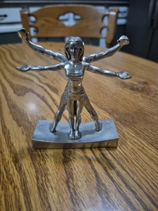 Jac Zagoory Vice Versa Vitruvian Couple Pewter Pen Holder with Box RARE - Bild 1 von 18